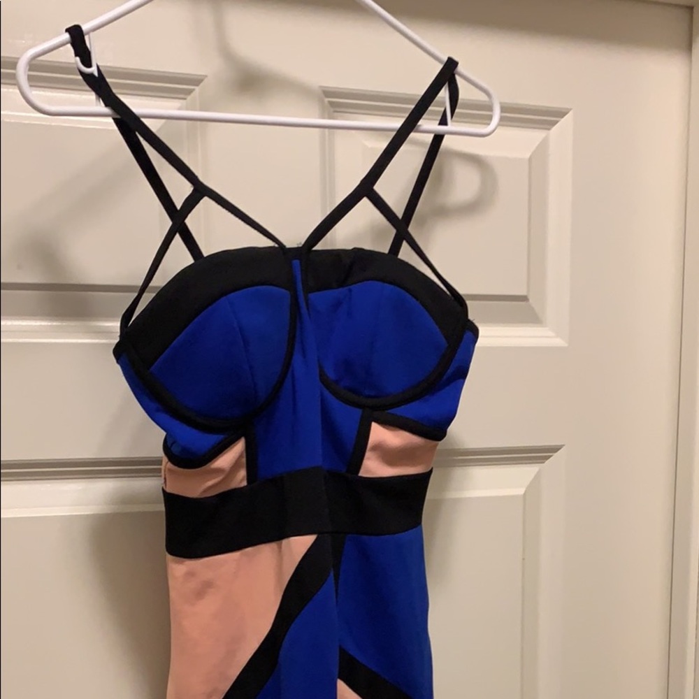 Color back dress